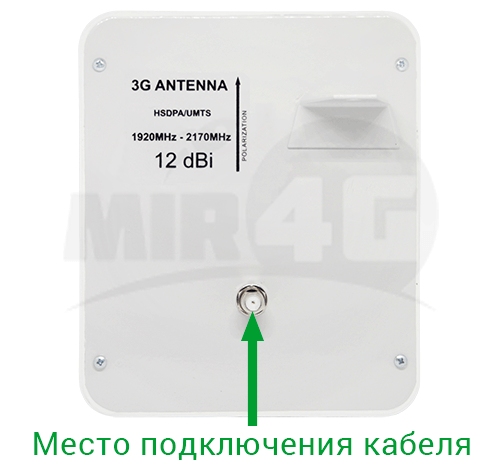 3G антенна 12 дби - подключение