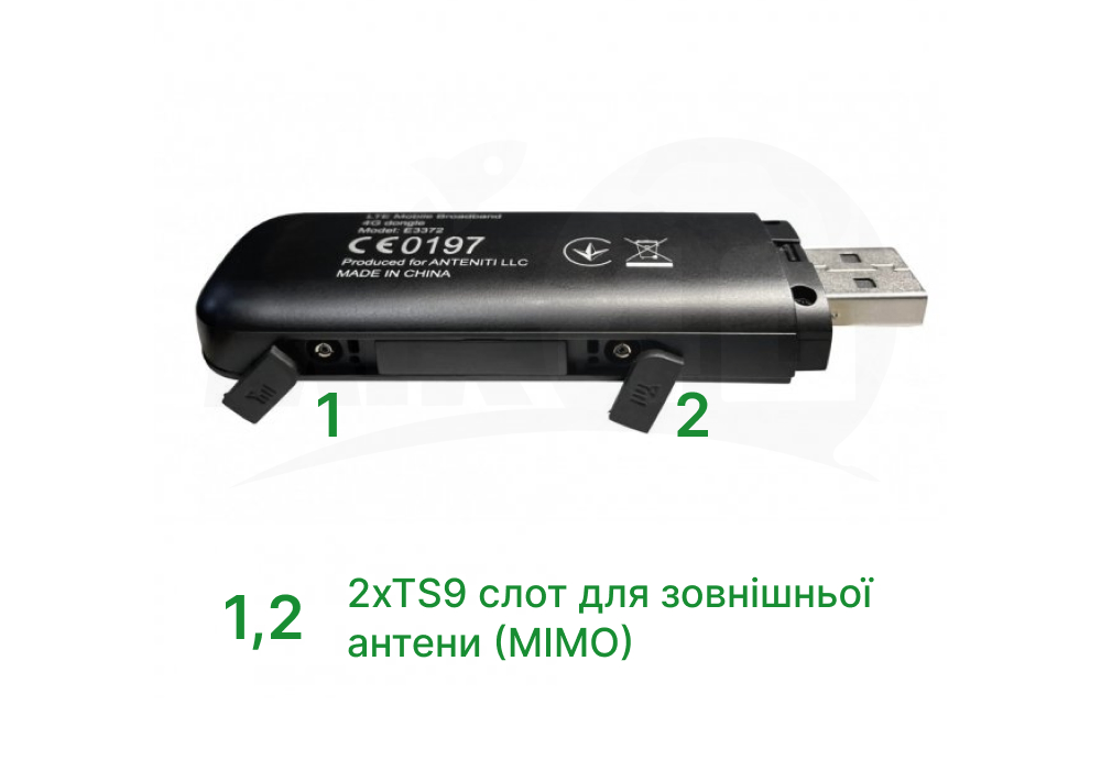 Внутрішній вигляд роутера Anteniti E3372