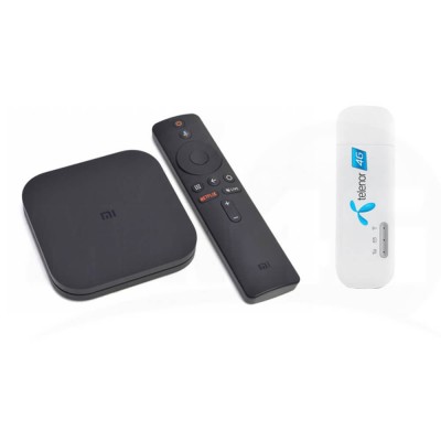 Готовый к работе комплект 4G Интернет + TV Lite (медиаприставка с дистанционным управлением и модем) 4G / 3G / LTE