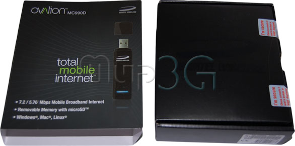 Распаковка Novatel MC990D