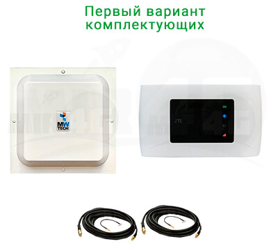 4G комплект Домашний WiFi - первый вариант комплектции
