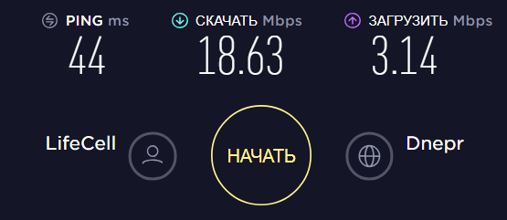 3G/4G роутер Mikrotik 952- скорость 3g