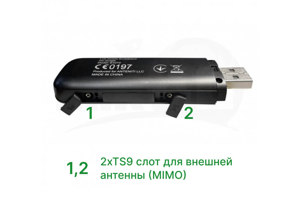 Внутренний вид роутера Anteniti E3372