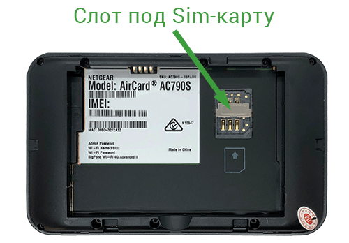 3G/4G  Sierra Netgear AC790S роутер - установка Sim-карты