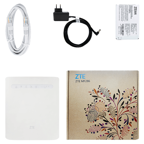 3G/4G роутер ZTE MF286 - комплект